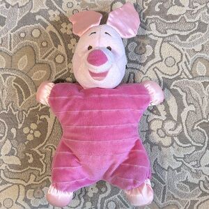 Disney Baby Piglet Pink Plushie 12” Crinkly Ears Satiny Feet.